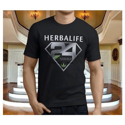 Mens New Popular Herbalife Nutrition 24 Mens Black Print T-shirt Top Bike Motocross Jersey