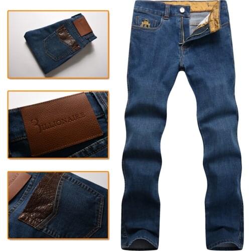 Billionaire Italian Couture jean mens 2016 launching autumn and winter commere comfort embroidered gentleman free shipping