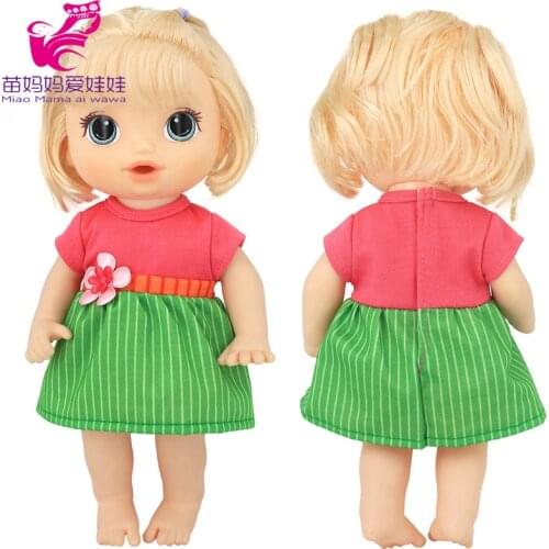 30cm Mini Baby Doll Clothes Bibs Feeding Accessories 12 Inch Silicone Rubber Doll Dress Baby Girl Gifts