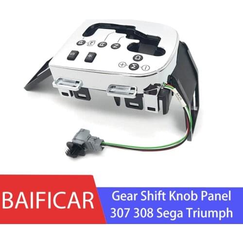 Baificar Genuine Automatic Gear Control Gear Shift Knob Panel Display Decorative Cover For Peugeot 307 308 Citroen Sega Triumph