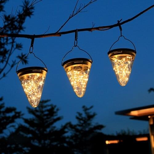 Solar Light Retro Festive Atmosphere Lamp IP65 Waterproof Outdoor Landscape Lawn Lamp Pendant Lamp Home Garden Hanging Light