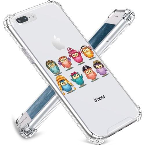 Transparent Clear Case for iPhone 11 XR XS Max X 7 8 Case Clear with Design Shockproof Soft Tpu Back Cover For iPhone
