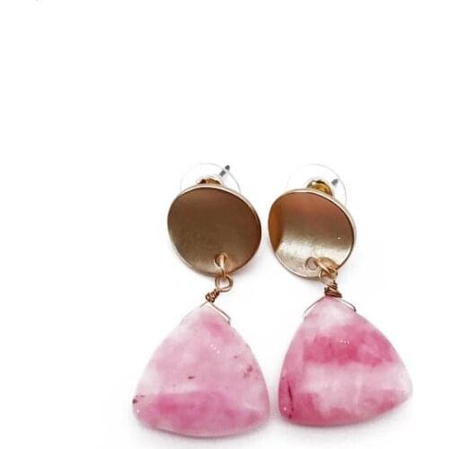 Geometric Earring Natural Stones Punk Holiday