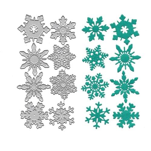 Snowflakes Cutting Dies Stencil Christmas Die Cut For DIY Scrapbooking Embossing Folders Paper Card Making Handmade Metal Craft