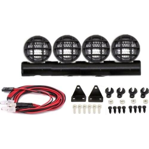 RC Car LED Roof Lamp Lights Bar for 1/24 RC Crawler Car SCX24 90081 AXI00001 Upgrade Parts Accessories