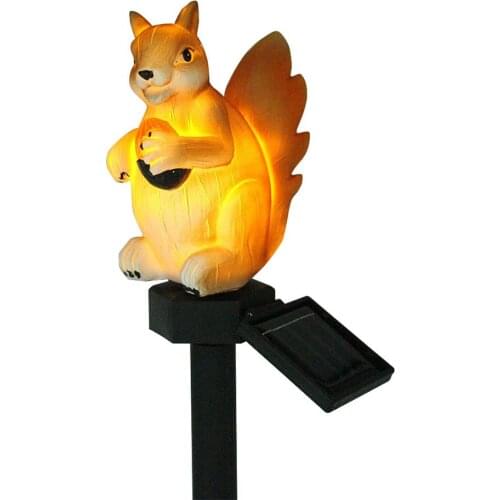2020 LED Squirrel Shape Waterproof Solar Powered Light Lamp Lawn Garden Pathway Decor Home Decoration Garden Decoration