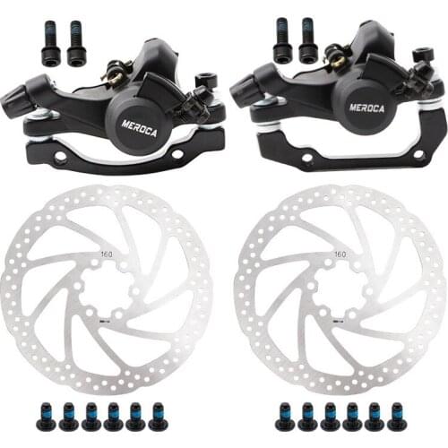 Aluminum Alloy Bicycle Rear Disc Brake MTB Mechanical Caliper Disc Brake Cycling Riding Dual Brake Switch Bike Accessories