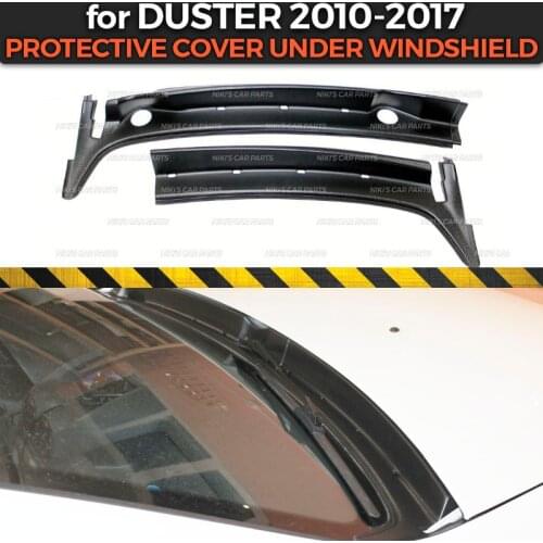 Protective cover for Renault / Dacia Duster 2010-2017 under windshield Jabot ABS plastic trim accessories protection styling