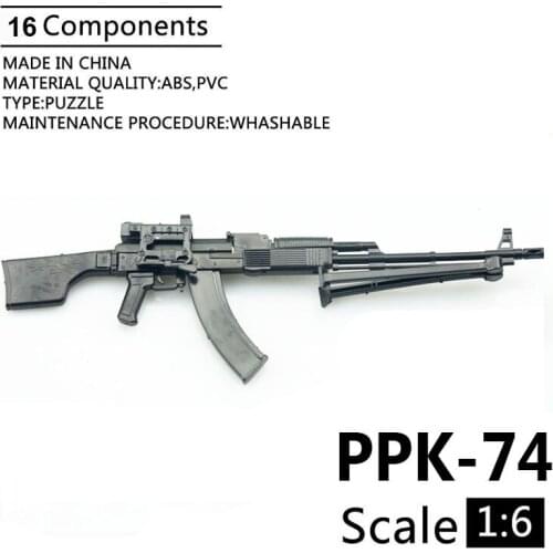 1:6 PPK-74 Soldier 2014D Assembly Model RPK74M Automatic Rifle Model