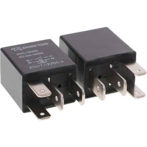 10pcs Car 30A 12V SPST Relay Kit for Electric Fan Fuel Pump Light Horn 4Pin
