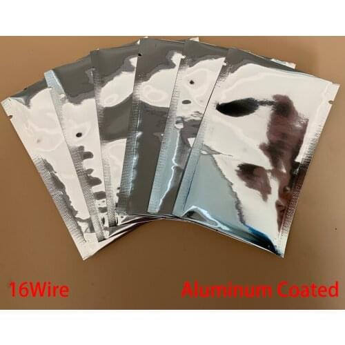 16*23cm 16x23cm 17*25cm 17x25cm Waterproof Aluminum Coated Plated Open Top ESD Vacuum Anti Static Shielding Pouch Storage Bag