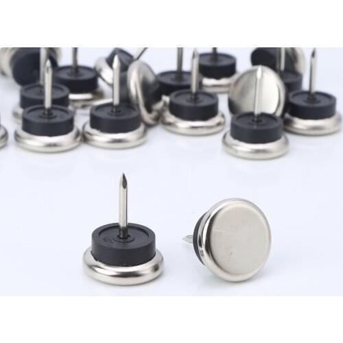 20Pcs Chair Table Furniture Leg Bottom Feet Gilt Pads Glide Pads Skid Nail Wood Floor Sofa Cupboard Protector Noise Killer