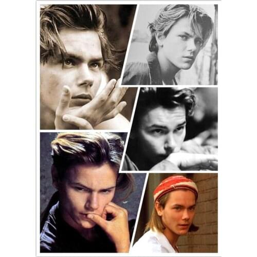 5D DIY Full Round Diamond Painting “River Phoenix” Cross Stitch 3D Embroidery Rhinestone Mosaic Home Decoration Art Y1678