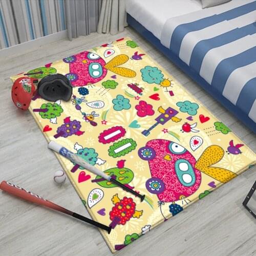 Alfombra 2022 Cartoon Child 3D printed Carpets For Living Room Bedroom Area Rug Soft flannel Kids Room Play Crawl Floor Mat