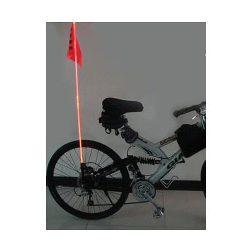 30X20CM Safety Bike Flags with LED lights Pole, Bicycle Safety Flag with LED color illumination pole, multicolored flag pole