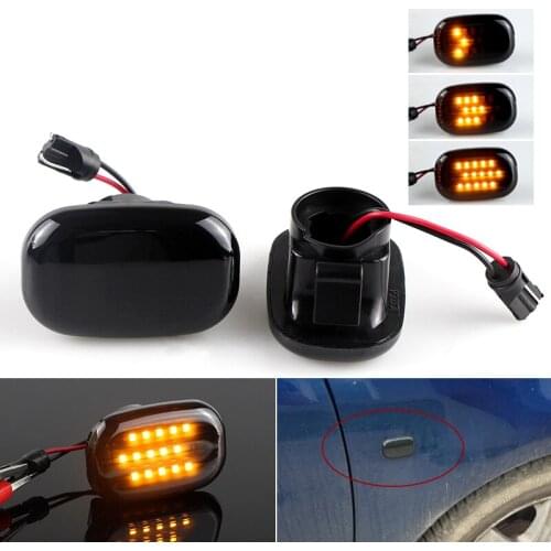 2pcs Dynamic Led Side Marker Flowing Turn Signal Light Panel Lamp For Toyota RX XU1 (08/97-05/03) RX 300 MCU15 (07/00-01/03)