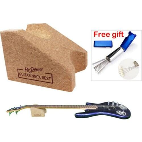 Guitar Neck Rest Support Corkwood Pillow & Guitar Nut/Bridge File Set For Guitar Bass Luthier Setup Tool