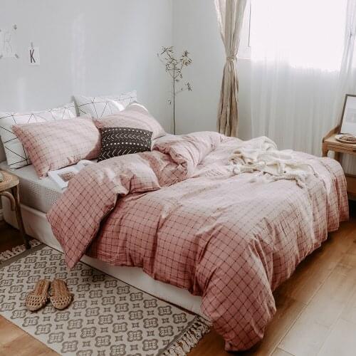 Cotton Quilting Retro Western style Pink quilted quilt with three-piece bed cover double bedspread king size bedspreads