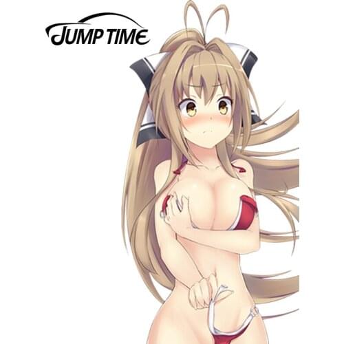 JumpTime 13cm x 6.7cm Kawii Car Styling Anime Amagi Brilliant Park Sento Isuzu Cartoon Car Stickee Accessories