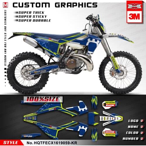 KUNGFU GRAPHICS Motorcycle Adhesives Personalized Décor for TE FE TX FX FS TC FC 125 150 250 300 350 450 501 2016 2017 2018 2019