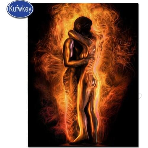 POP Creative 5d full drill square diy diamond painting hug Couple cross stitch 3d embroidery diamond mosaic lover bedroom Decor