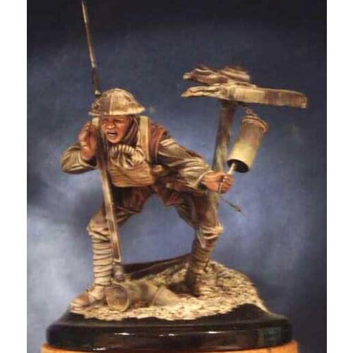 1/18 Scale Unpainted Resin Figure Alert (base included) collection figure