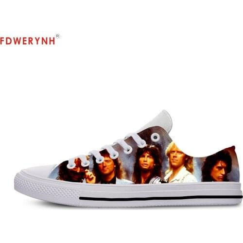 Mens Casual Shoes Aerosmith Board Lace-Up Canvas Strap Ladies Casual Man Shoes Comfortable