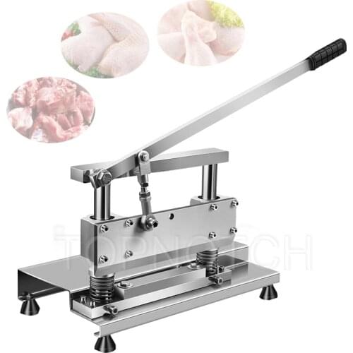Meat Bone Saw Cutting Chopping Cutter Machine Chicken Leg Cutter Fish Ribs Bone Guillotine Cut Machine