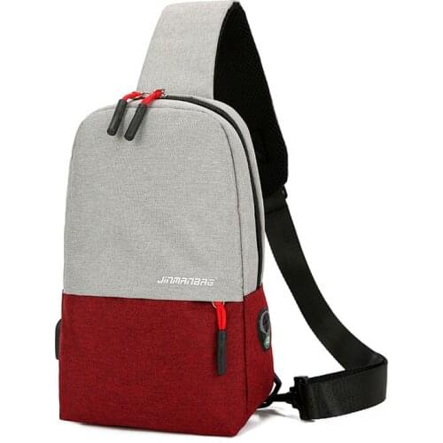 Chest Bag for Man 2020 New Casual Patchwork Waterproof Single Shoulder Multifunctional Bags Sport Outdoors High Capacity