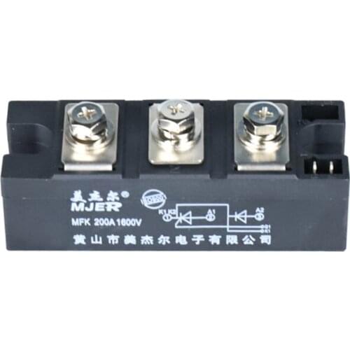 MFK200A Thyristor Module Single phase Half Control Thyristor MFK200A1600V MFK200A Thyristor Module Single Phase MFK200A 1600V