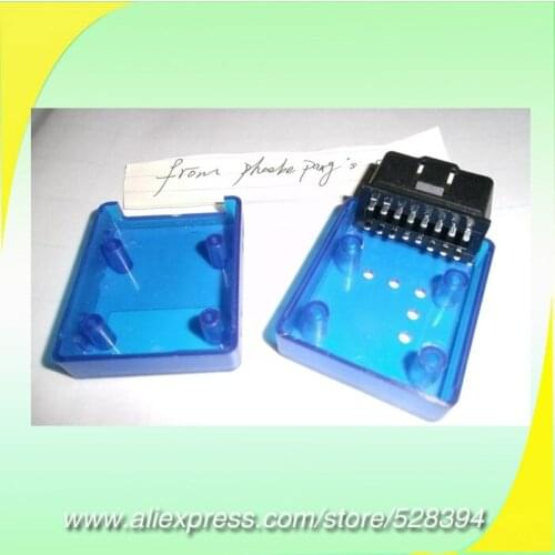 Wholesale ELM 327 OBD2 OBD 2 OBDII OBD-II Interface adaptor connector ELM327 bluetooth blue shell