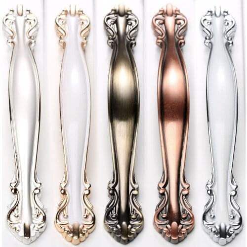 1Pc 64mm/96mm/128mm Furniture Handles and Knobs Luxury Kitchen Cupboard Wardrobe Cabinet Drawer Door Pulls Handle Hardware Knobs