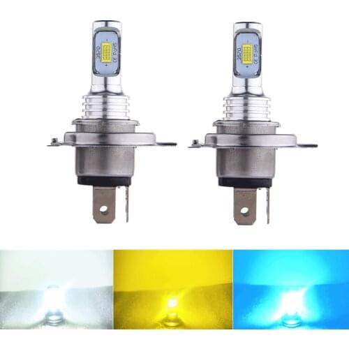 Golden Light Ice Blue White Light H4 80W 3570 2smd Bright Automobile Led Decoding Fog Lamp H4 Motorcycle Lamp 3000K 12000K 24V