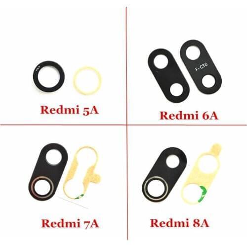 100X Rear Back Camera Glass Lens with Sticker for Xiaomi Redmi 5A 6A 7A 8A