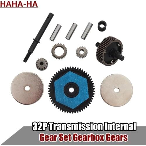 32P Transmission Internal Gear Set Gearbox Gears for 1/10 RC Crawler Car Axial SCX10 II 90104 90047 Wraith 90074 Upgrade Parts
