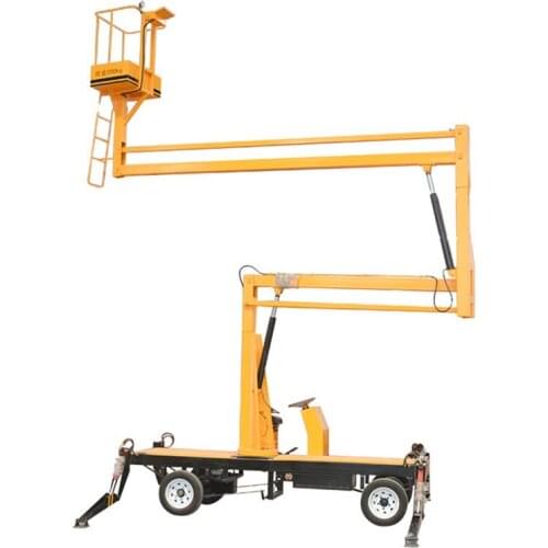 Qiyun Brand Favorable Price 12m 200kg Self-Driven Boom Lift Used for Maintenance and Cleaning of High-Altitude Equipment