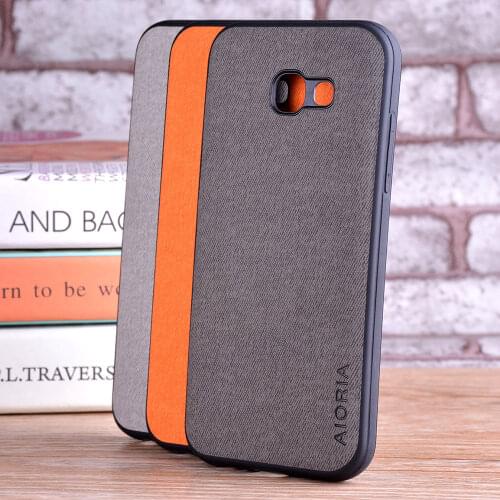 Case for Samsung galaxy A5 2017 A520 coque Luxury textile Leather skin soft TPU hard PC cover for samsung A5 2017 A520 case capa