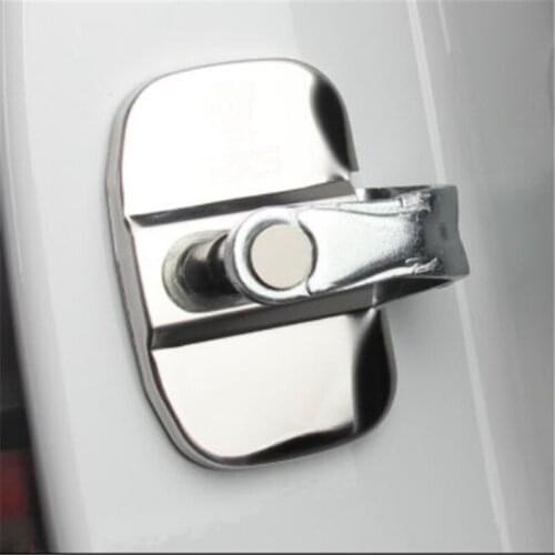 For Tesla Model X 2016 2017 2018 Model S 2012 - 2018 Door Lock Buckle Striker Trim Protection Cover Cap Sticker Car-Styling