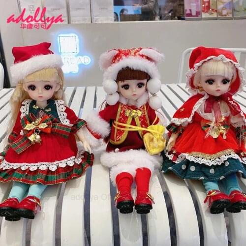 Adollya 1/6 BJD Doll Long Hair Big Eyes With Clothes Shoes 30cm Dolls For Girls DIY Toys Ball-Jointed Doll Gifts For Girls