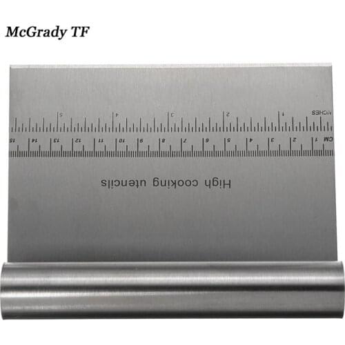 Stainless Steel Pizza Dough Scraper Cake Pizza Cutter Baking Pastry Spatula Fondant Bread Separator Scale Knife Gadget Cake Tool