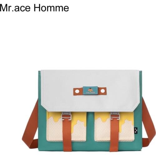 Cute Bee Print Shoulder Bag For Girl Kawaii Waterproof Messenger Crossbody Bag Women Green Travel College Mah Brand