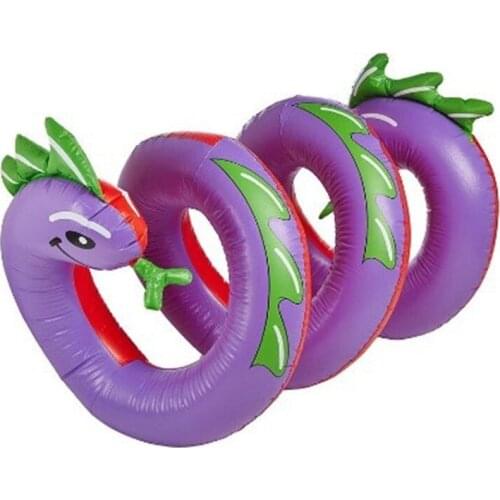 Inflatable Swimming Ring Pool Party Toys Swimline Two Headed Curly Serpent Inflable Pool Serpent Float Beach Accessories for Kid