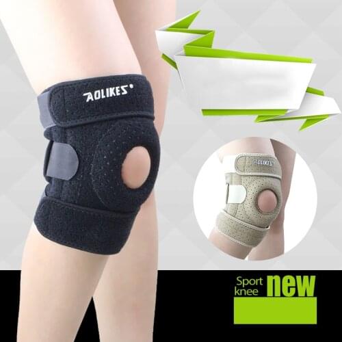 Women Adult Unisex Running Sport Knee Pad Support Brace Patella Kneepad Breathable Protector Shock Absorption Safety Guard Strap