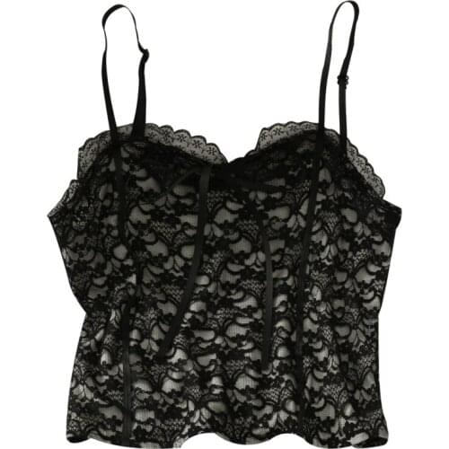 2021 New Summer Womens Blouse with Zipper, Short Lace Vest, Suspenders, Slim Slimming, Outer Wear All-match Camisole