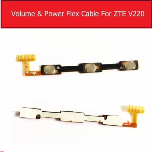 Genuine Power & Volume Flex Cable For ZTE Small Fish V220 A880 Power Screen Lock Switch side key Button Flex Ribbon Replacement