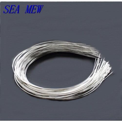 SEA MEW 10 PCS 1.2mm Metal Stainless Steel Wear The Beads Hair Band Trendy Hairbands Hairwear Base Setting For Jewelry Making