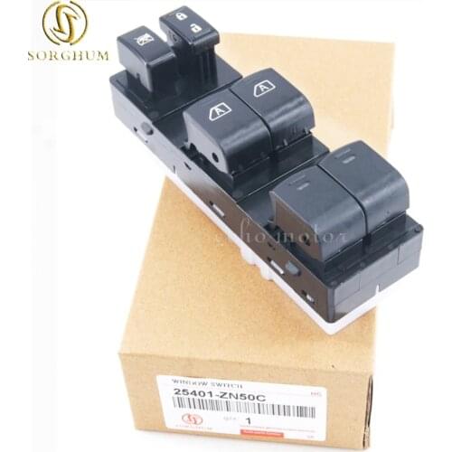 New Power Window Master Control Switch Driver Side Left 25401-ZN50C For Nissan Altima 2007-2012