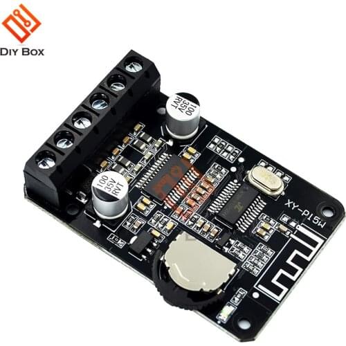 XY-P15W Bluetooth 5.0 Amplifier Board 10W/15W/20W DC 12V/24V Digital Audio Power AMP with Volum Control