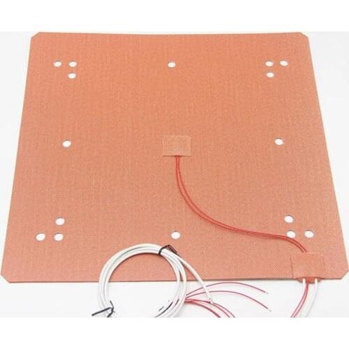 Ender 5 Plus 3D Printer Silicone Heater 370mmx375mm 120V/220V 1000W for Build Plate HeatBed Heating Upgrade