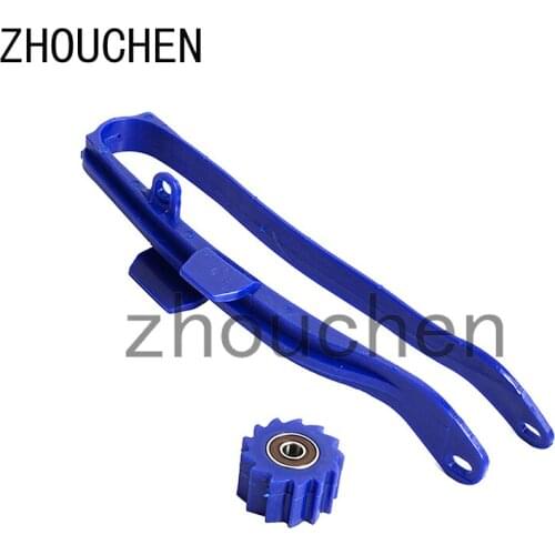 Motorcycle Chain Slider Swingarm Guide Lower Roller for Yamaha YZ450FX WR450F 2016-2017 (Blue)